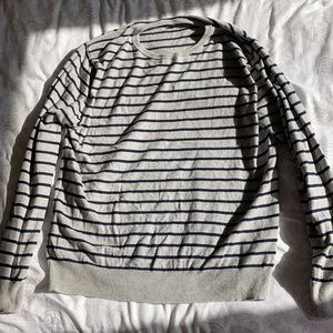 JCrew Striped Crewneck Sweater
